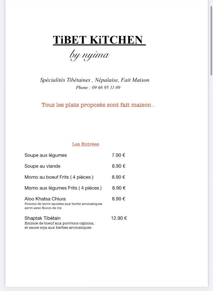 Tibet Kitchen by Nyima - Menu Image 3
