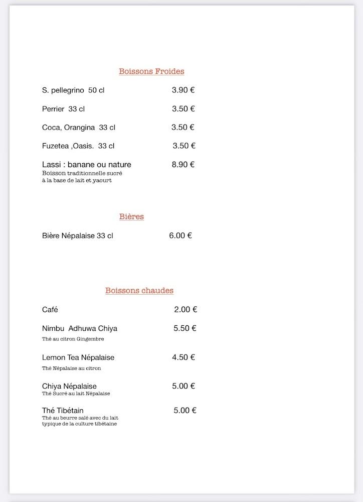 Tibet Kitchen by Nyima - Menu Image 4